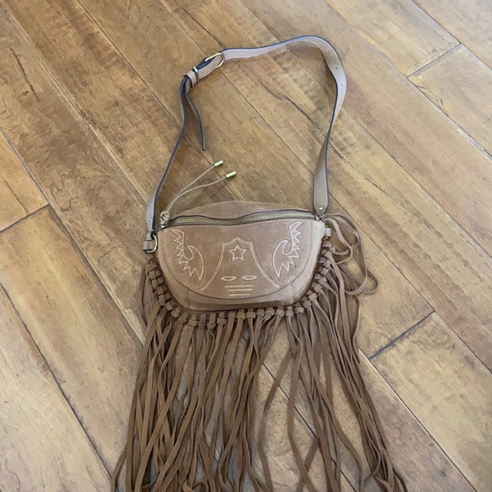 Dolce Vita Sierra belt bag with fringe